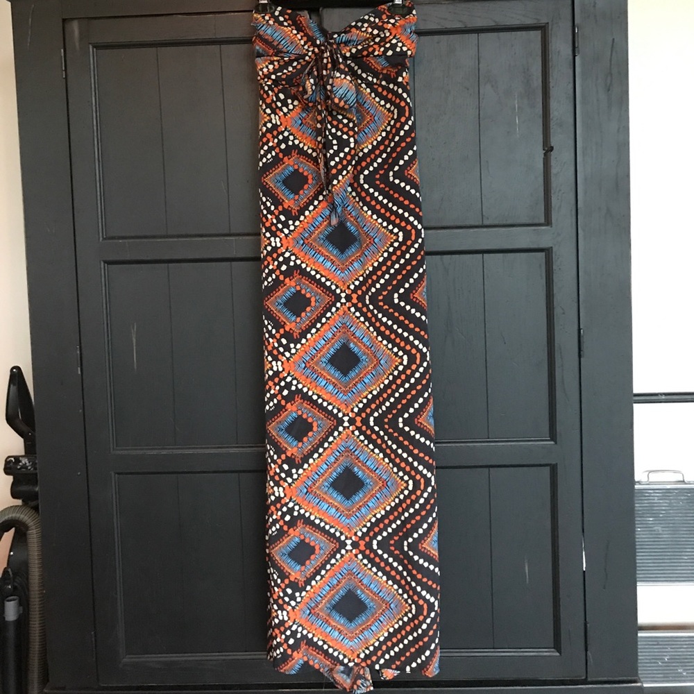 BAND OF GYPSIES Diamond Aztec Print Maxi Dress