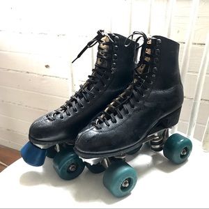 Vintage Black Chicago Roller Skates