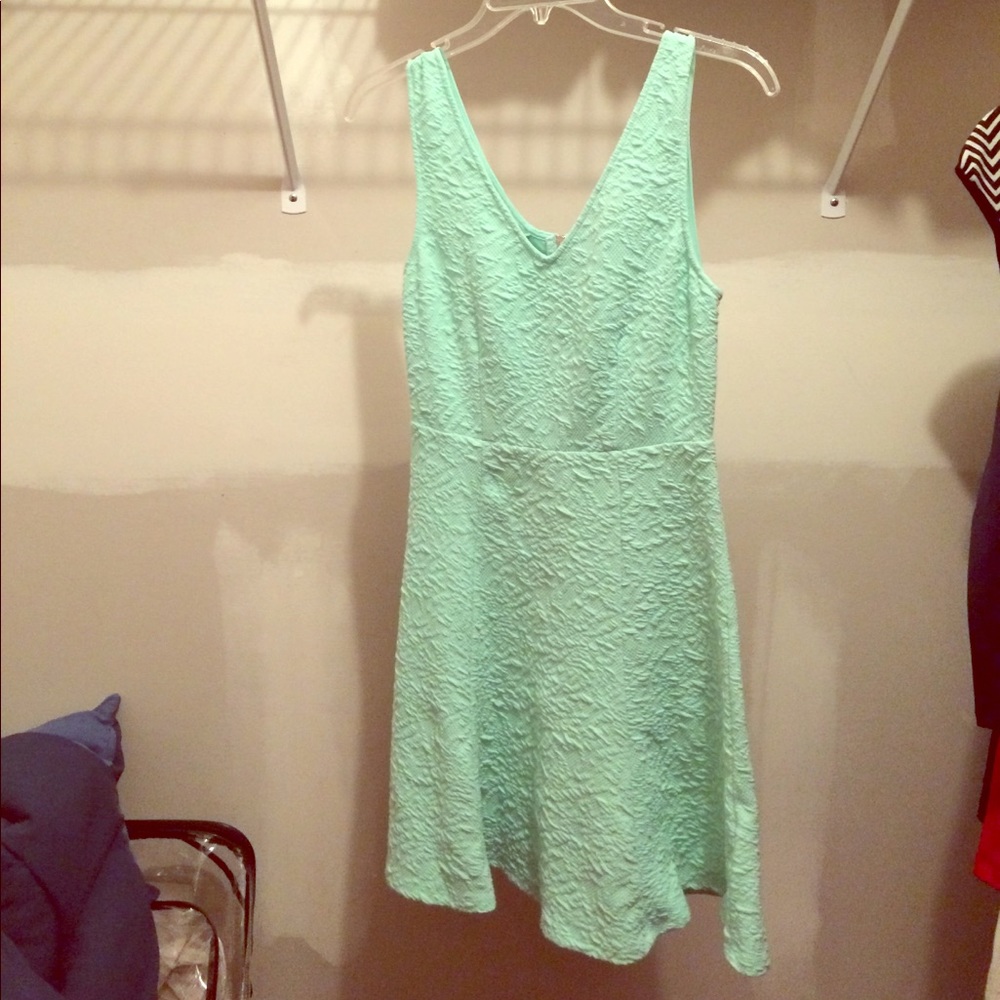 Mint blue dress