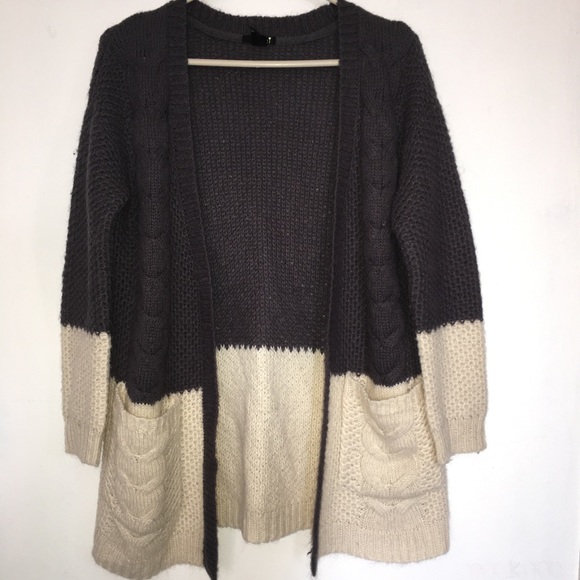 Forever 21 Sweaters - Two Tone Wooly Cardigan