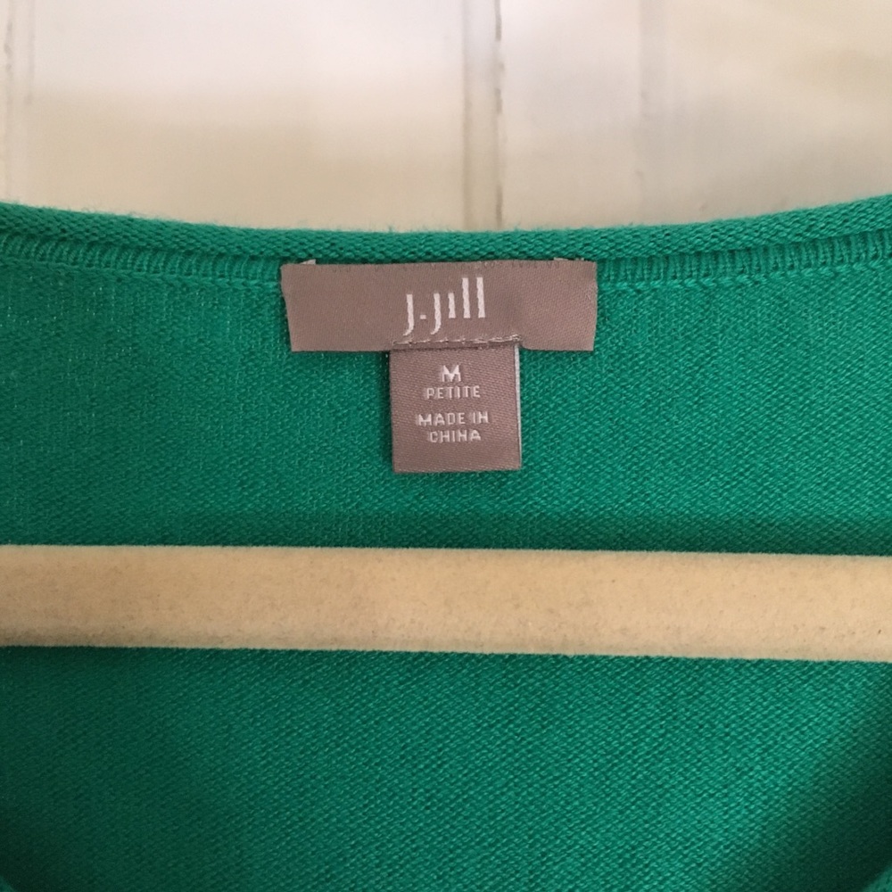J. Jill green sweater - size large - Picture 2 of 2