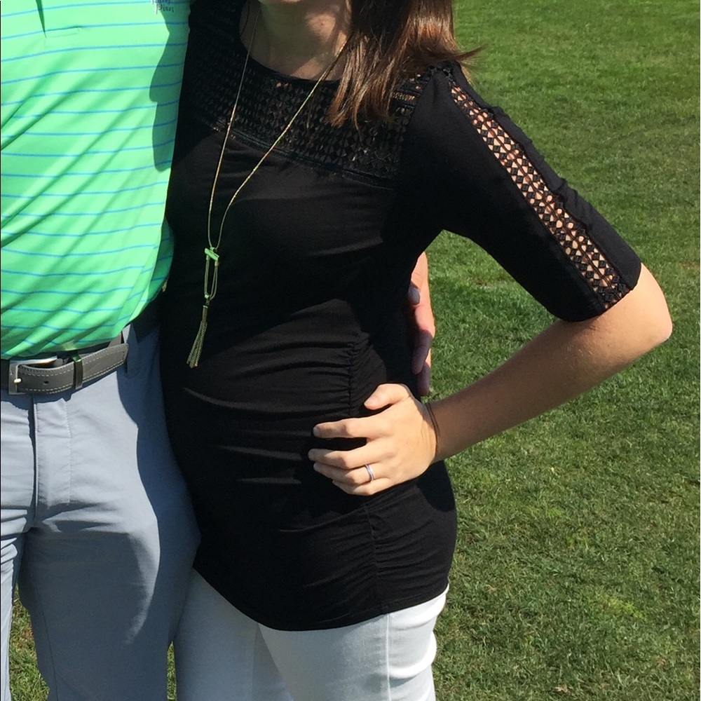 Black Maternity Tunic