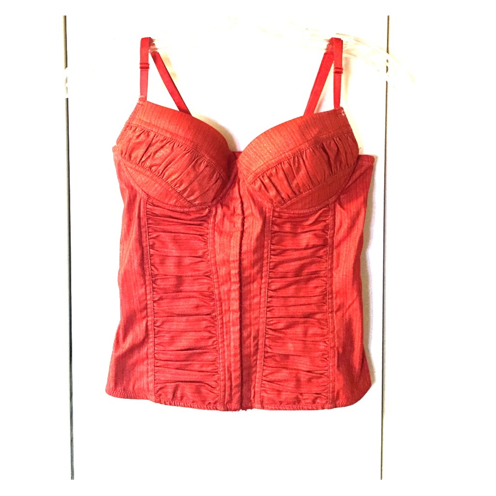 Bustier orange top