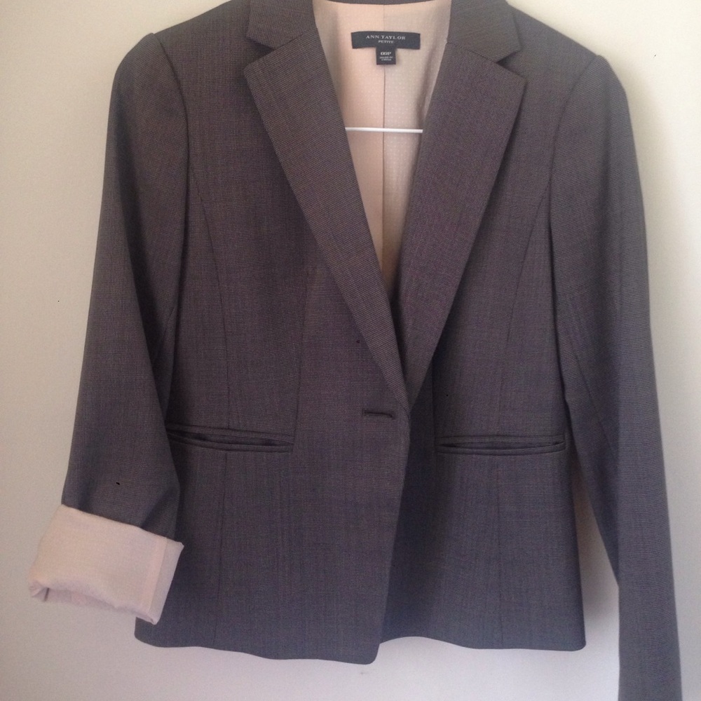 Ann Taylor blazer - tan/brown