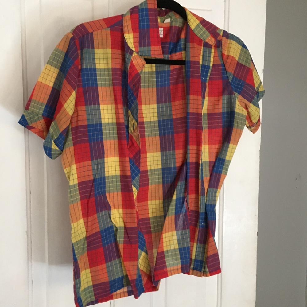Vintage charter club rainbow blouse