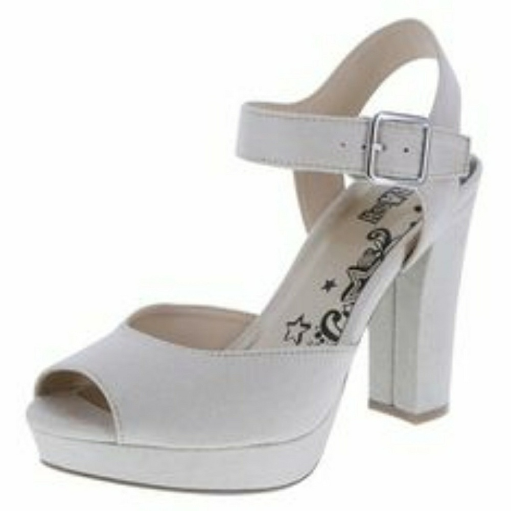 NWT! 🎉BRASH Jupiter Opentoe cream Suede Platform