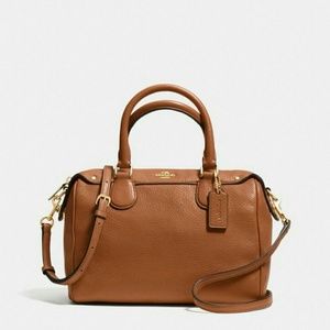 Coach Pebbled Mini Bennette Satchel Crossbody