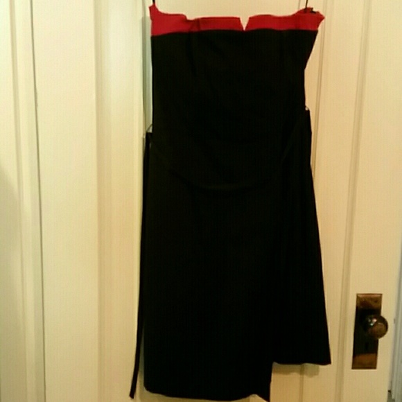 Express strapless faux wrap dress - Picture 1 of 5