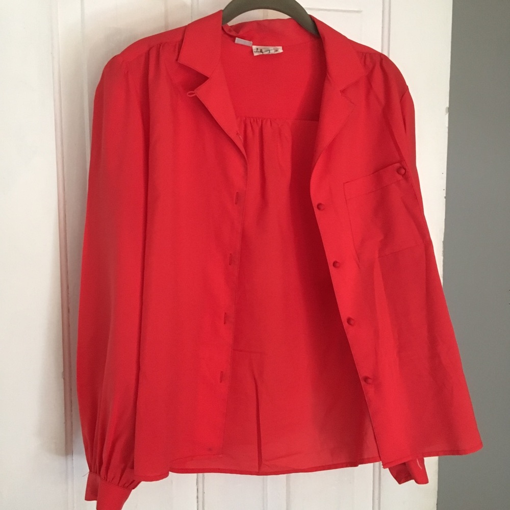 Vintage red blouse