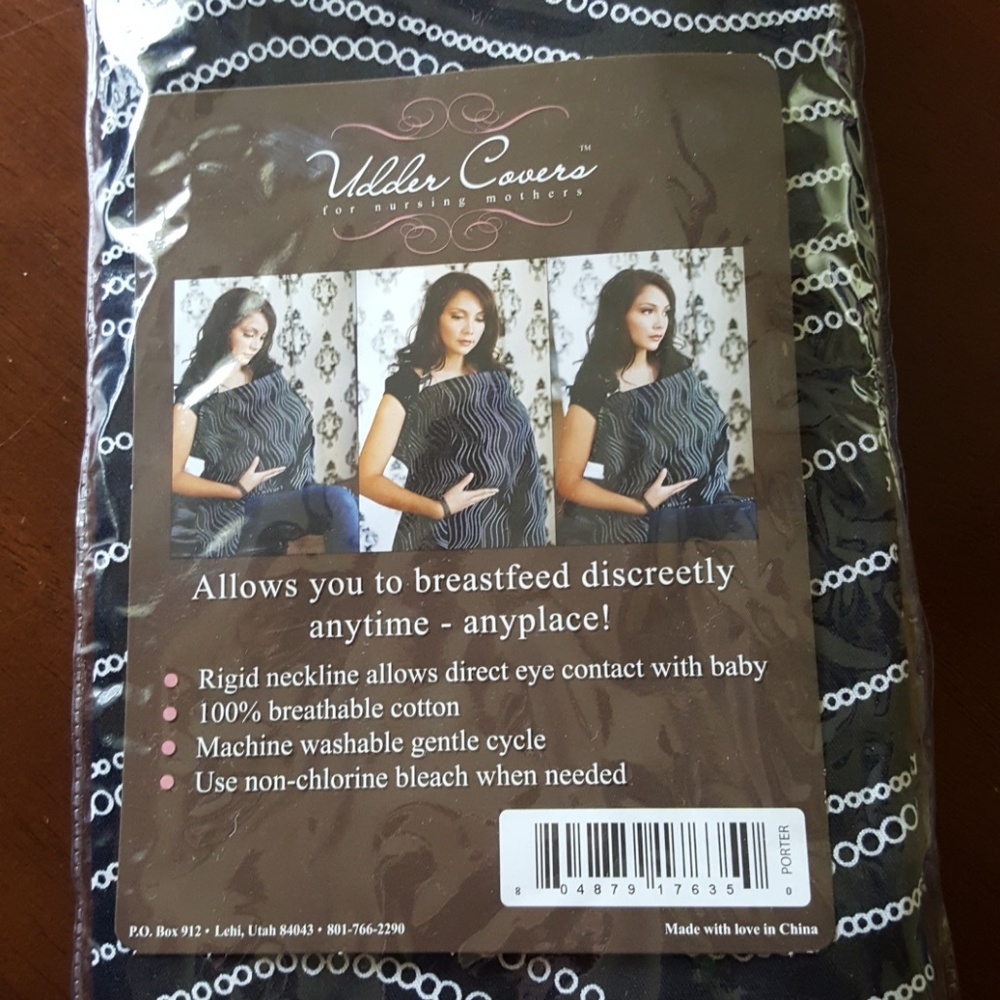NEW Udder Cover, Porter design
