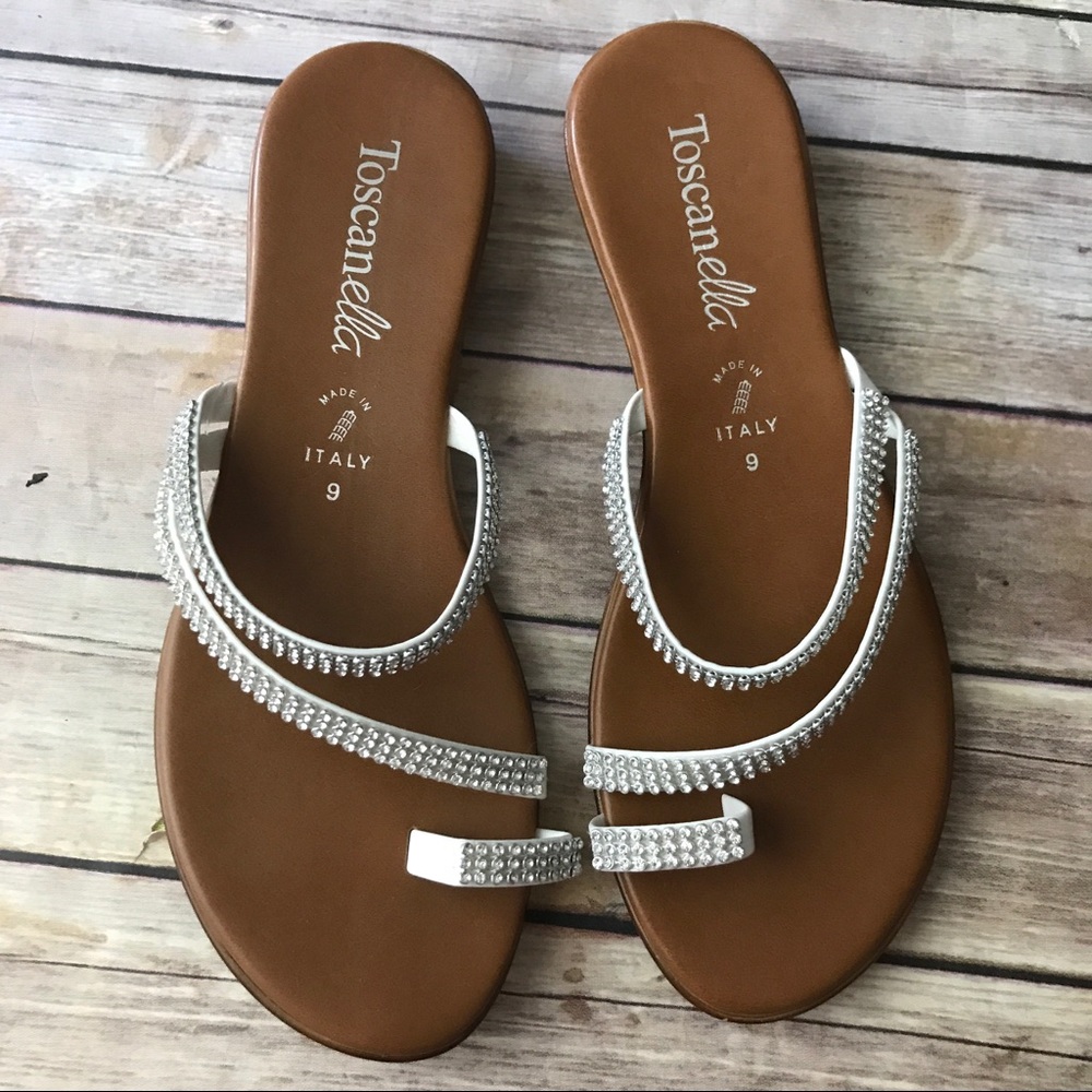 Rhinestone Strappy sandals NEW made in Italy