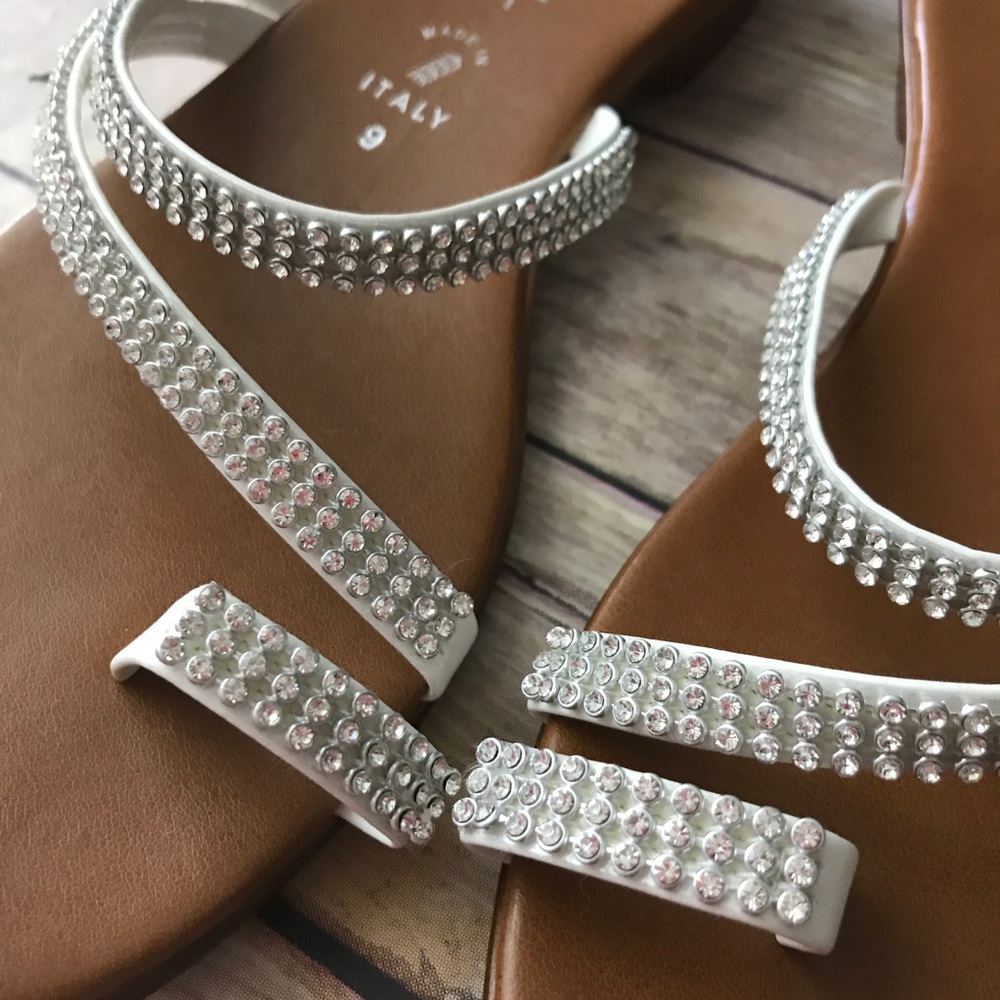 Rhinestone Strappy sandals NEW made in Italy_2
