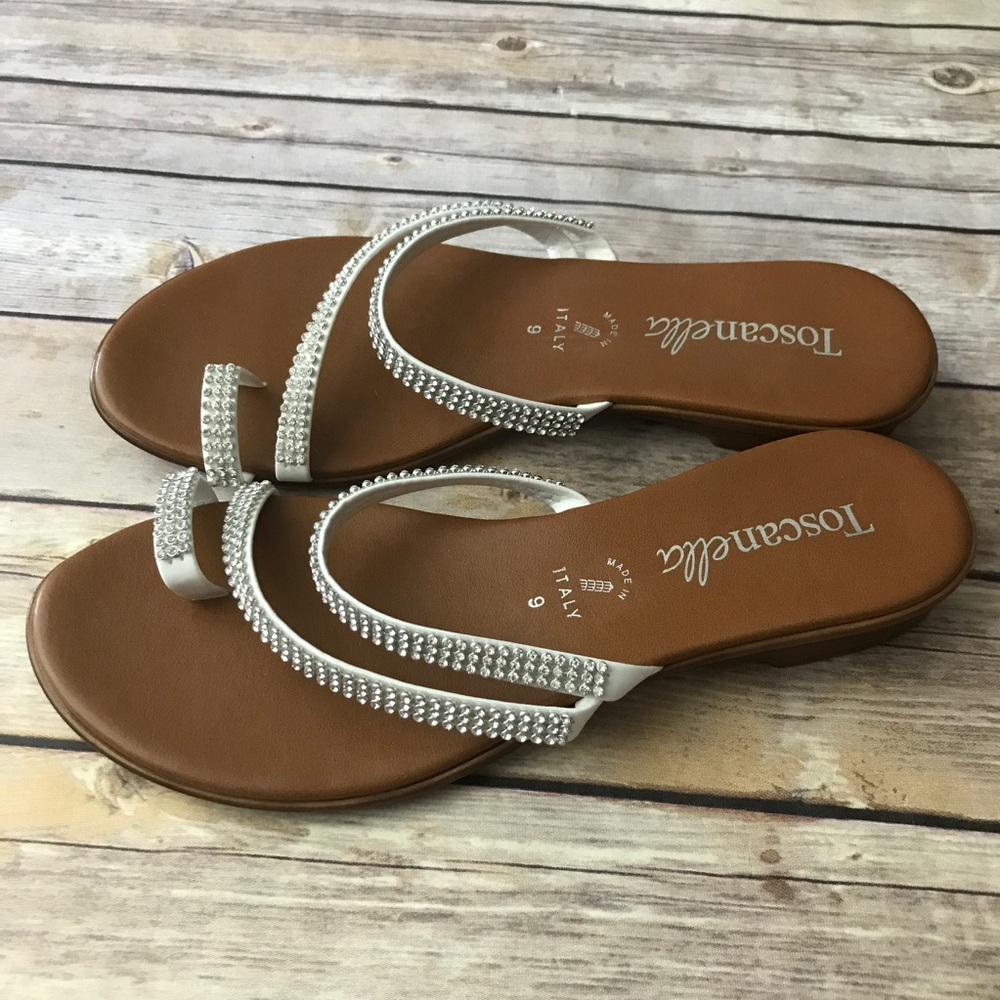 Rhinestone Strappy sandals NEW made in Italy_3