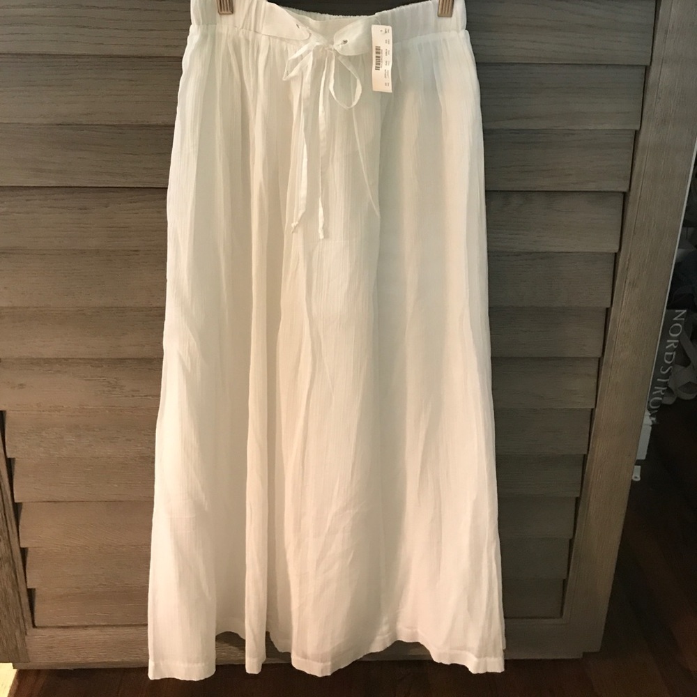 NWT Jcrew white maxi skirt
