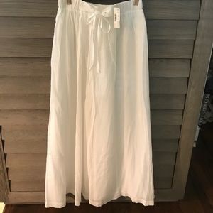 NWT Jcrew white maxi skirt