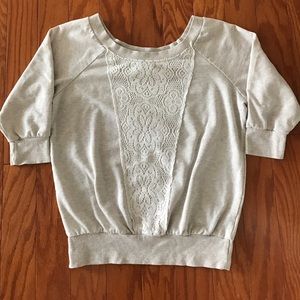 Nordstrom Sweater w Lace Accent