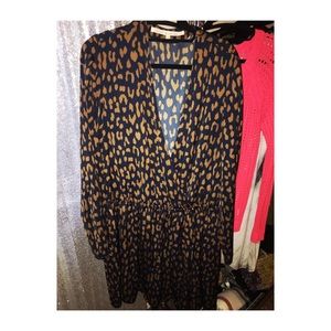 Printed wrap dress