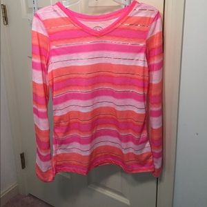 Striped long sleeve shit