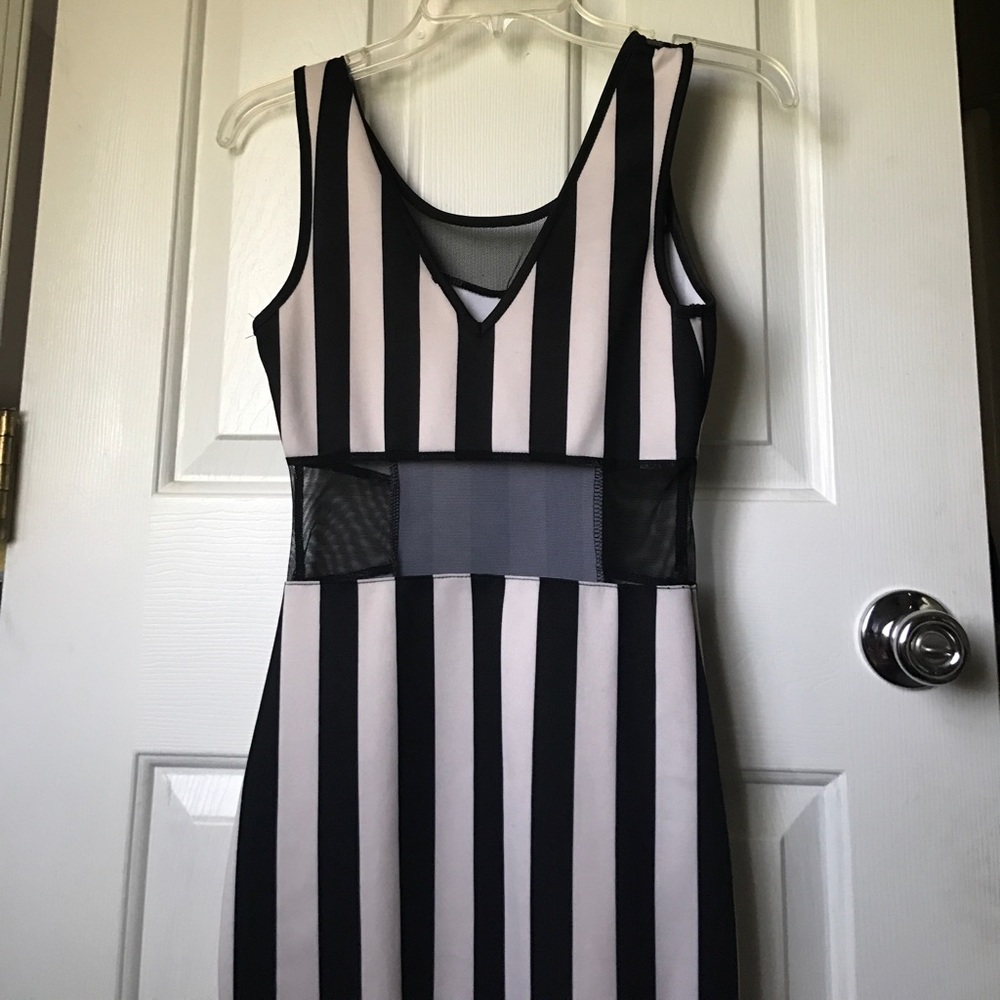 Stripped Bodycon dress.