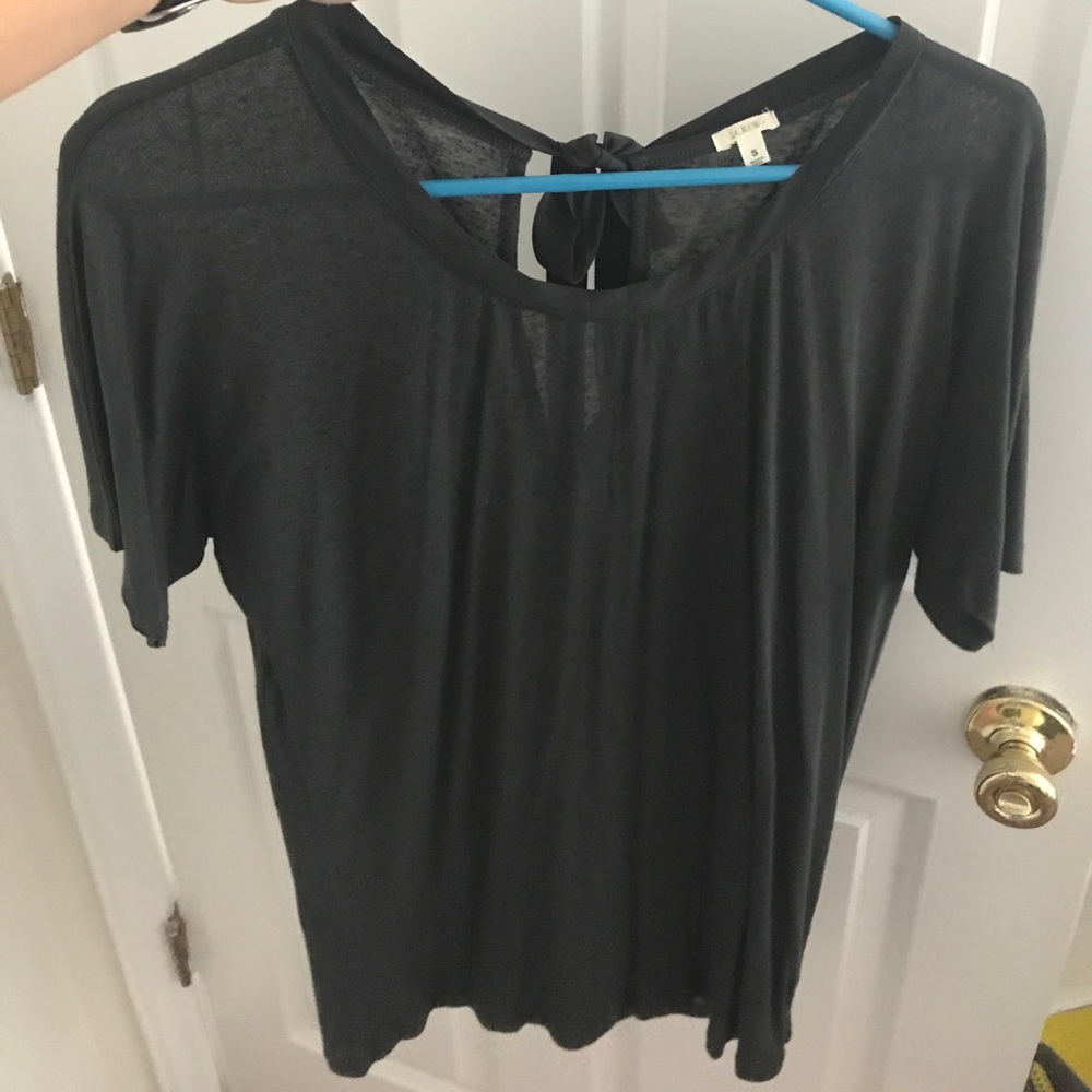J Crew size small dark grey top