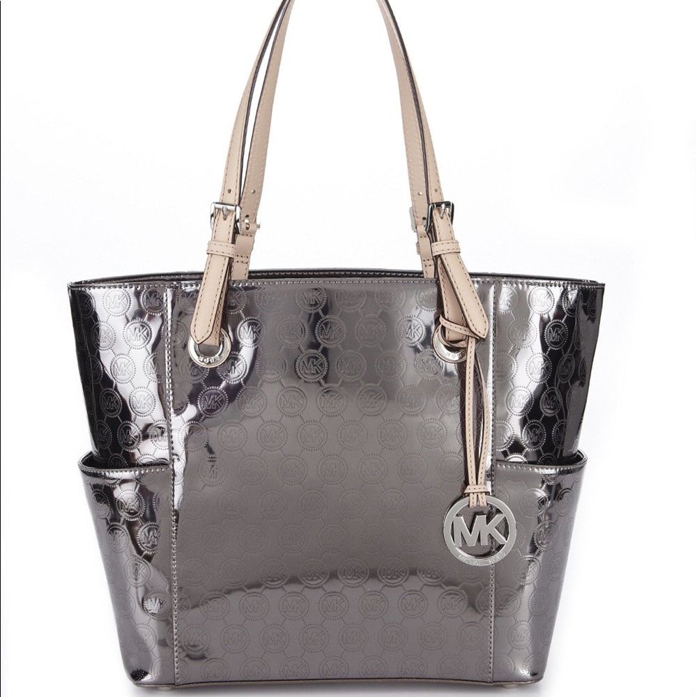 Micheal Kors Metallic Silver/Nickel Purse