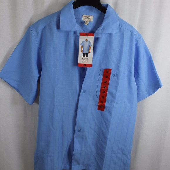 HUDSON RIVER HERITAGE BUTTON-FRONT SHIRT MEDIUM NW - Picture 1 of 3