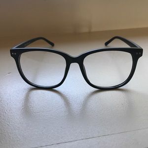 Matte black fake glasses!