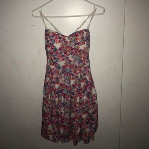 Floral dress with built in bra pads.