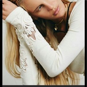 Free people white masquerade cuff