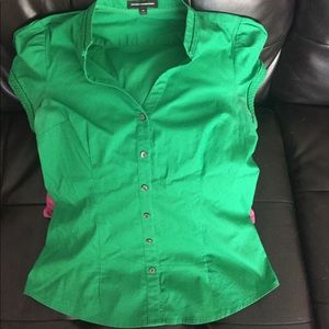 Kelly green medium express blouse