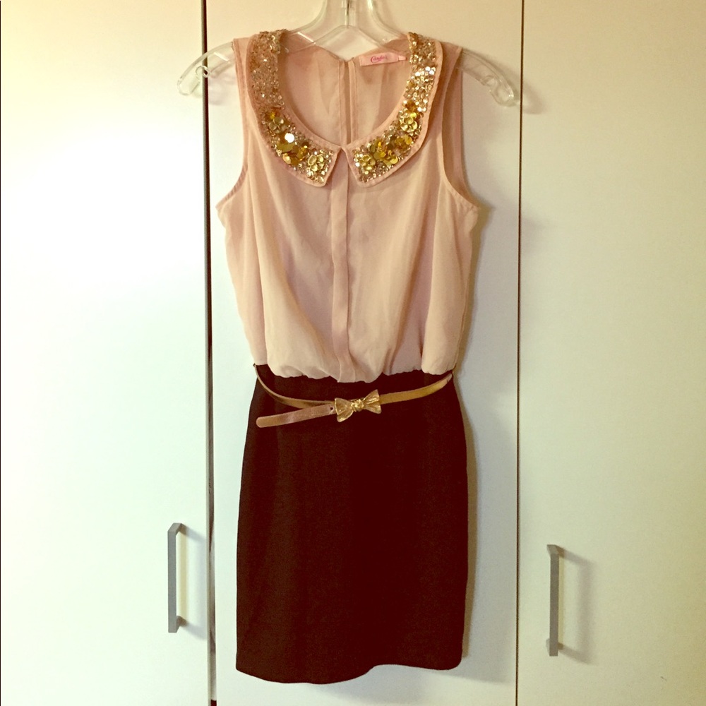 Sparkly collar dress