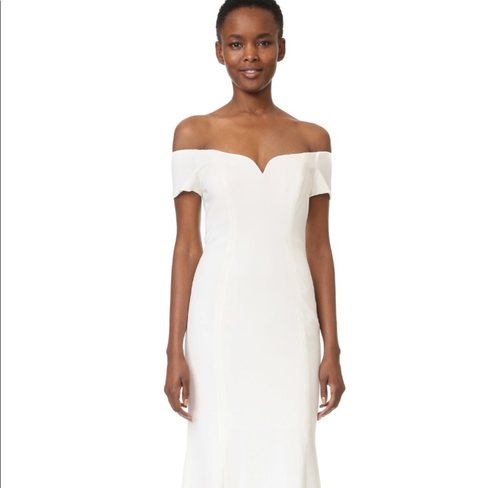 Brand New Badgley Mischka off shoulder Gown