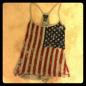 Size Medium American flag tank top from Rue 21