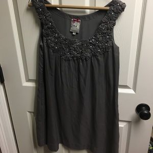 Anthropologie gray shift size small