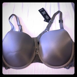 42DD Grey Push Up Bra with Lacey back from Torrid