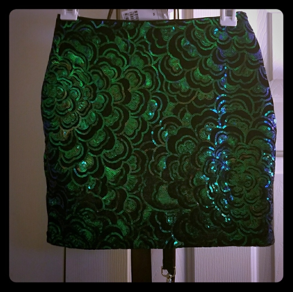 Floral Sequined skirt!