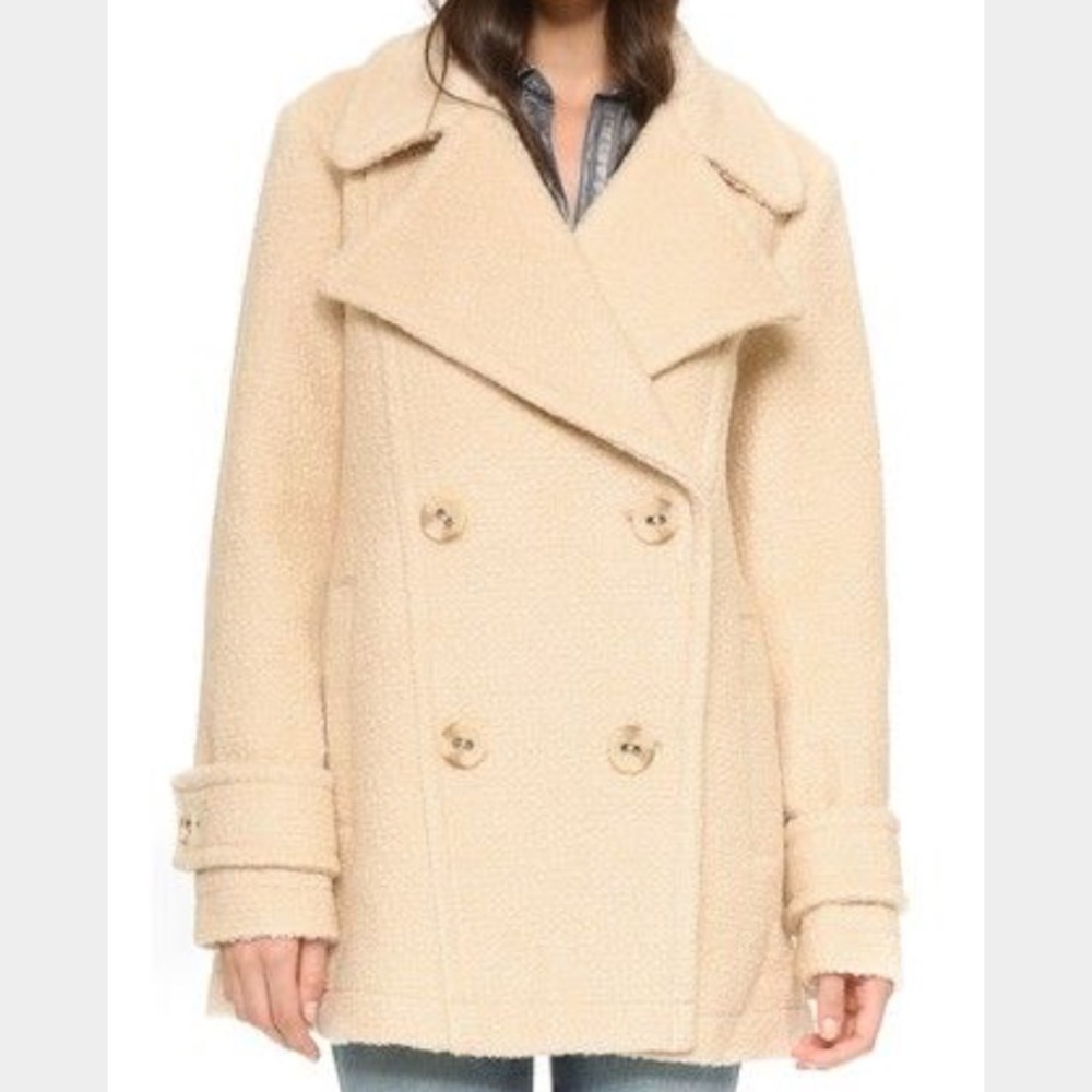Free People Harnie collard pea coat