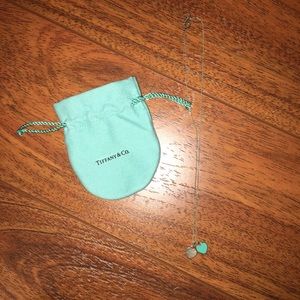 Tiffany and Co double heart necklace