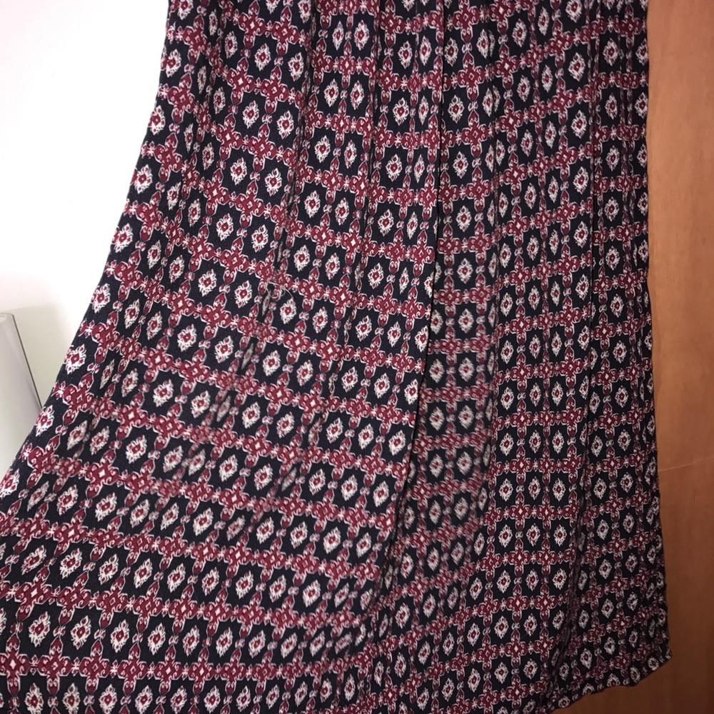 Long printed maxi skirt