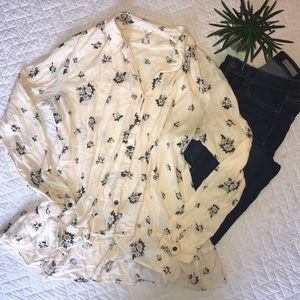 🌼HOST PICK🌼 FREE PEOPLE Loose Boho Button Shirt