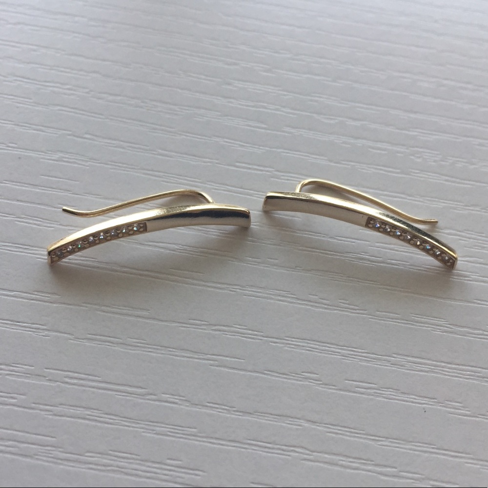 Gold Climber Earrings