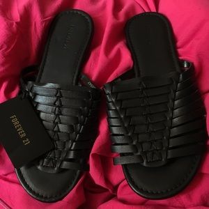 Forever 21 black sandals