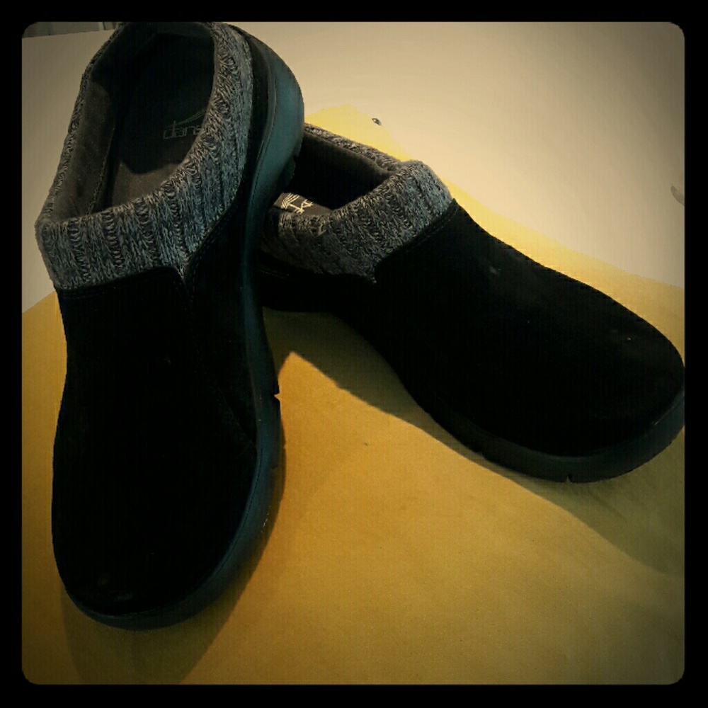 Dansko suede clog