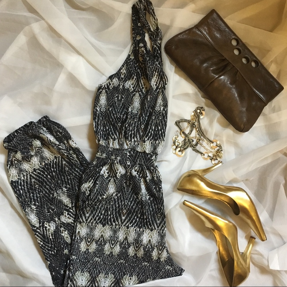 🐍 CHARLIE JADE Jumpsuit in Snake Skin Print 🐍