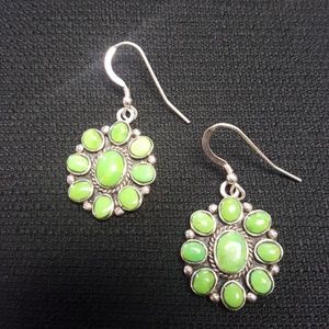 Authentic Lime Turquoise Earrings