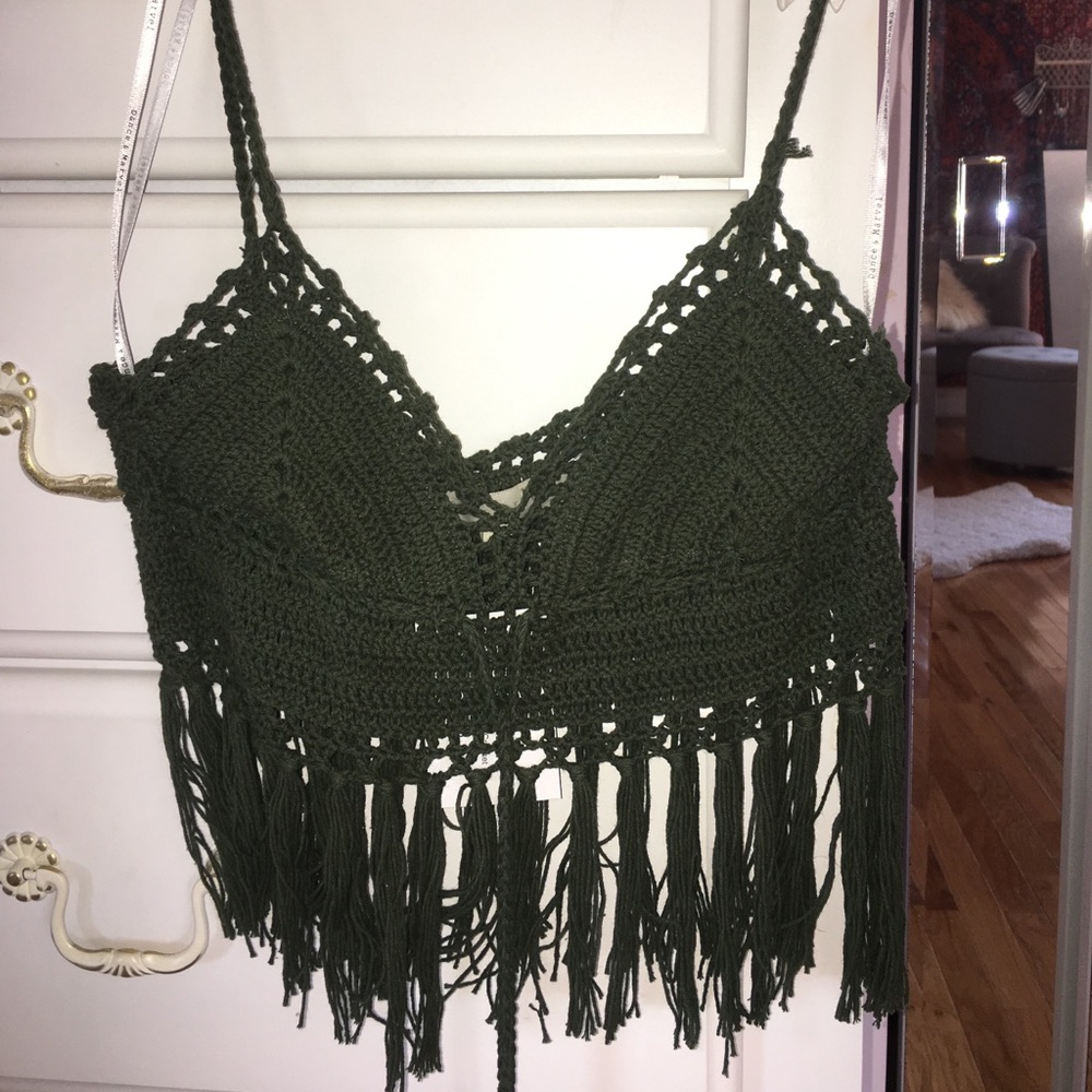 NWT boutique crochet top