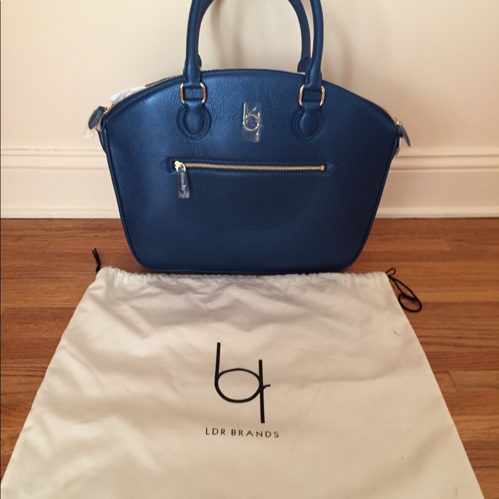 LDR "Porter" blue laptop bag.  Stylish- Functional