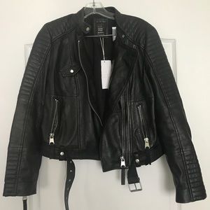 Zara REAL LEATHER JACKET