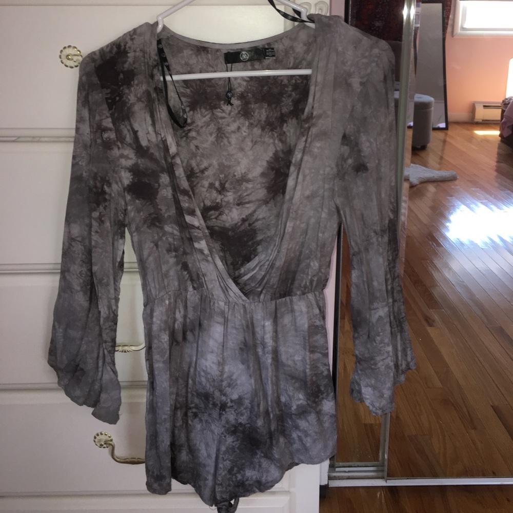 Grey marble Missguided romper
