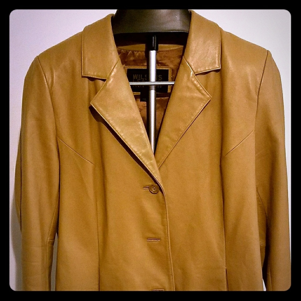 Beautiful Tan Leather Jacket - Barely Used!